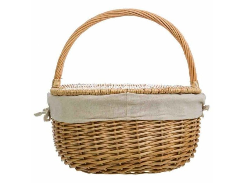 Кошница за Пикник Alexandra House Living плетена ракита Върбово дърво 37 x 40 x 48 cm Естествен