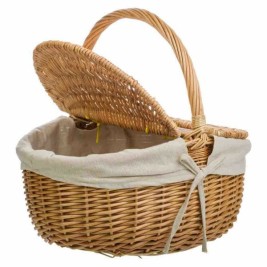 Кошница за Пикник Alexandra House Living плетена ракита Върбово дърво 32 x 37 x 41 cm Естествен