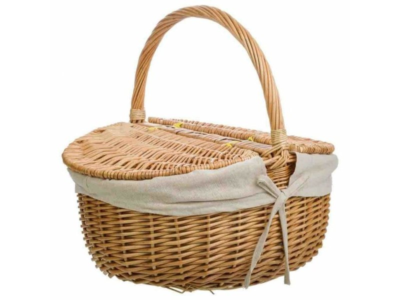 Кошница за Пикник Alexandra House Living плетена ракита Върбово дърво 32 x 37 x 41 cm Естествен Кошница за Пикник Alexandra House Living плетена ракита Върбово дърво 32 x 37 x 41 cm Естествен