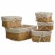 Игра на Кошници Alexandra House Living 32 x 17 x 42 cm 26,5 x 19,5 x 14,5 cm 22 x 15 x 12 cm плетена ракита 5 Части