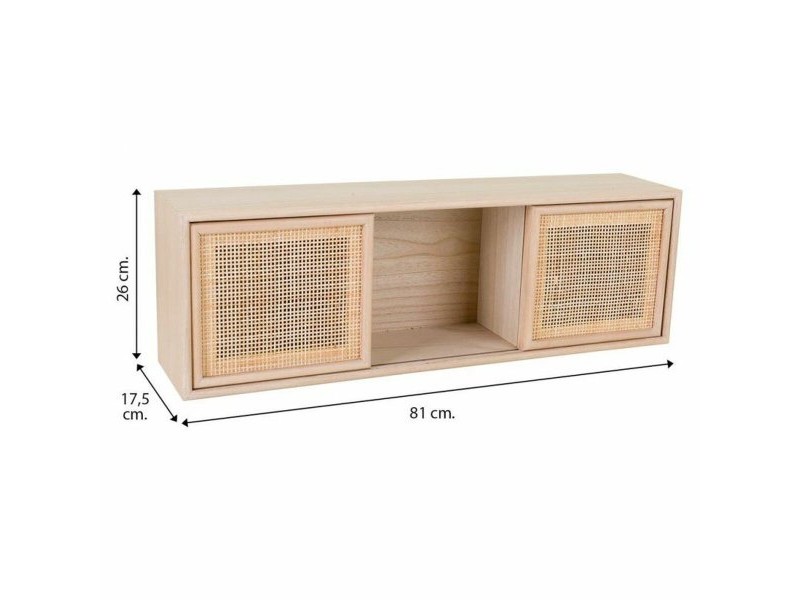 Рафтове Alexandra House Living Естествен Дървен MDF 26 x 17 x 81 cm