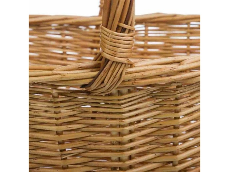 Кошница за Пикник Alexandra House Living плетена ракита Върбово дърво 42 x 30 x 22 cm Естествен