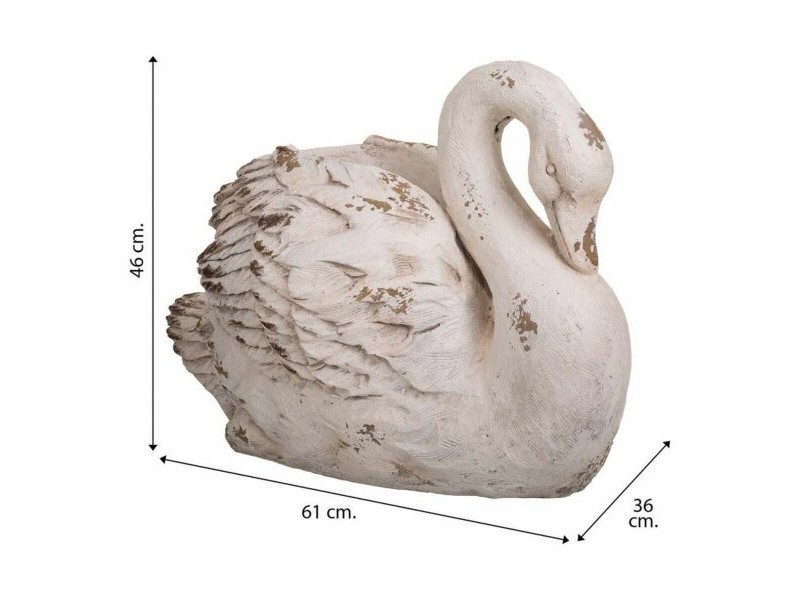 Саксия Alexandra House Living Swan Фибростъкло Магнезиев 36 x 46 x 61 cm