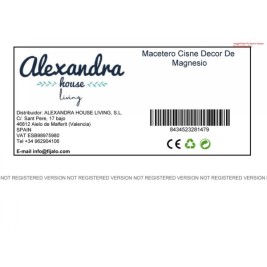 Саксия Alexandra House Living Swan Фибростъкло Магнезиев 35 x 48 x 51 cm