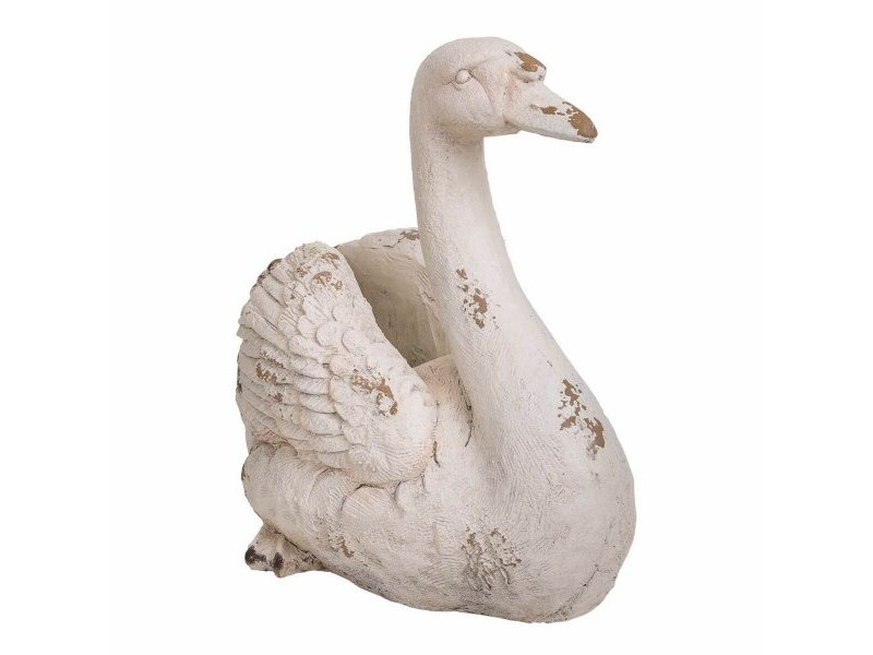 Саксия Alexandra House Living Swan Фибростъкло Магнезиев 35 x 48 x 51 cm