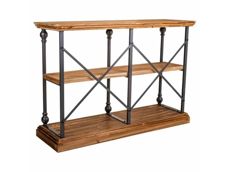 Рафтове Alexandra House Living Кафяв Черен Сив Желязо Cмърч 35 x 79 x 120 cm Рафтове Alexandra House Living Кафяв Черен Сив Желязо Cмърч 35 x 79 x 120 cm