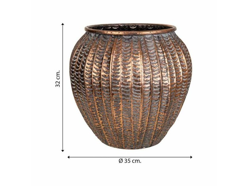 Саксия Alexandra House Living Златен Желязо 35 x 32 x 35 cm