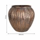 Саксия Alexandra House Living Златен Желязо 35 x 32 x 35 cm