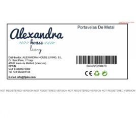 Поставка за свещ Alexandra House Living Златен Желязо 34 x 27 x 34 cm