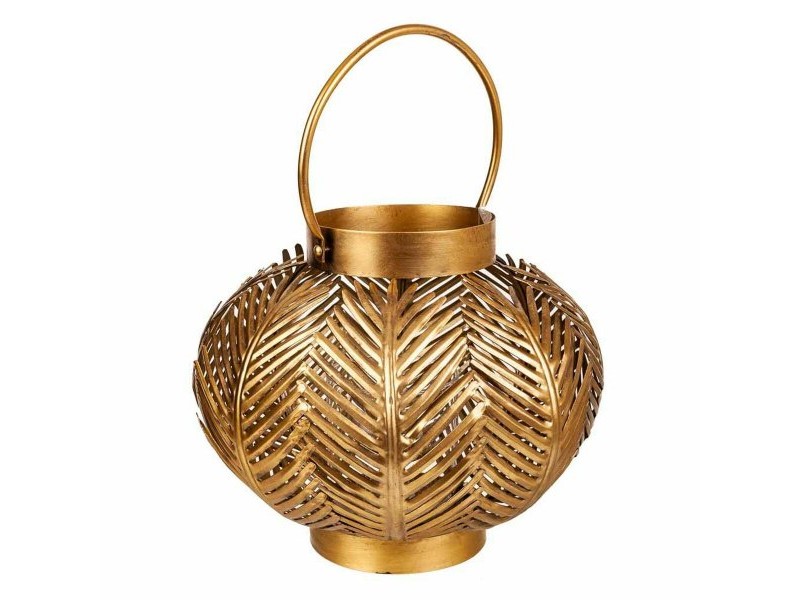 Поставка за свещ Alexandra House Living Златен Желязо 34 x 27 x 34 cm
