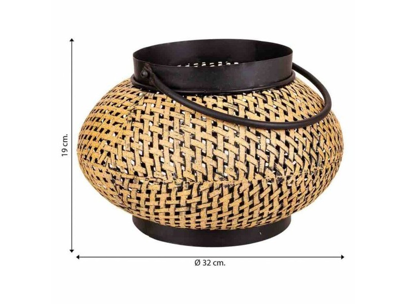 Поставка за свещ Alexandra House Living Златен Желязо 32 x 19 x 32 cm