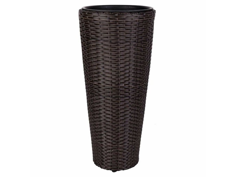 Саксия Alexandra House Living Кафяв Желязо Pатан Пластмаса 28 x 60 x 28 cm