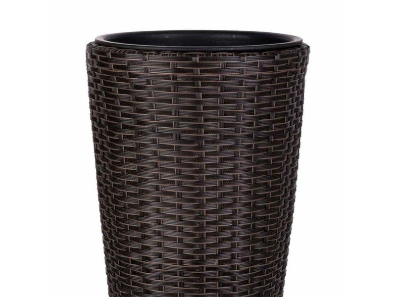 Саксия Alexandra House Living Кафяв Желязо Pатан Пластмаса 28 x 60 x 28 cm