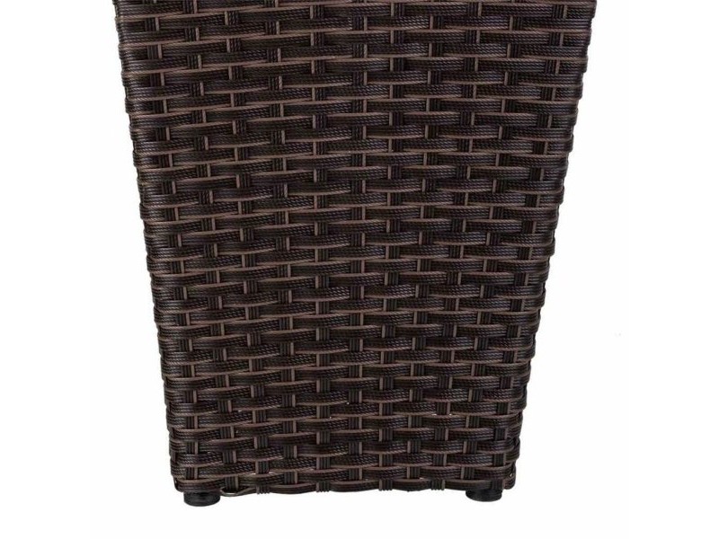 Саксия Alexandra House Living Кафяв Желязо Pатан Пластмаса 28 x 40 x 28 cm