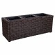 Саксия Alexandra House Living Кафяв Желязо Pатан Пластмаса 18 x 18 x 48 cm Саксия Alexandra House Living Кафяв Желязо Pатан Пластмаса 18 x 18 x 48 cm