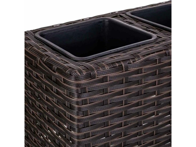 Саксия Alexandra House Living Кафяв Желязо Pатан Пластмаса 18 x 18 x 48 cm Саксия Alexandra House Living Кафяв Желязо Pатан Пластмаса 18 x 18 x 48 cm