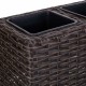 Саксия Alexandra House Living Кафяв Желязо Pатан Пластмаса 18 x 18 x 48 cm Саксия Alexandra House Living Кафяв Желязо Pатан Пластмаса 18 x 18 x 48 cm
