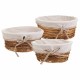 Комплект кошове Alexandra House Living плетена ракита Върбово дърво 30 x 13 x 30 cm 25 x 25 x 11 cm 36 x 15 x 36 cm 3 Части