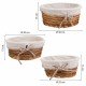 Комплект кошове Alexandra House Living плетена ракита Върбово дърво 30 x 13 x 30 cm 25 x 25 x 11 cm 36 x 15 x 36 cm 3 Части