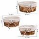 Комплект кошове Alexandra House Living плетена ракита Върбово дърво 30 x 13 x 30 cm 25 x 25 x 11 cm 36 x 15 x 36 cm 3 Части