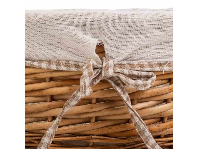 Комплект кошове Alexandra House Living плетена ракита Върбово дърво 30 x 13 x 30 cm 25 x 25 x 11 cm 36 x 15 x 36 cm 3 Части