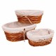 Комплект кошове Alexandra House Living плетена ракита Върбово дърво 26 x 15 x 36 cm 31 x 21 x 13 cm 26 x 17 x 11 cm 3 Части