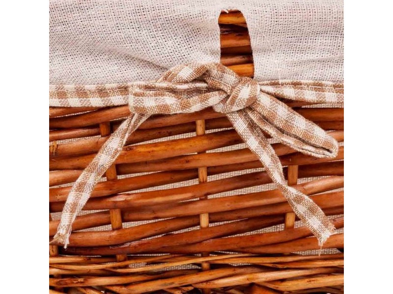 Комплект кошове Alexandra House Living плетена ракита Върбово дърво 26 x 15 x 36 cm 31 x 21 x 13 cm 26 x 17 x 11 cm 3 Части