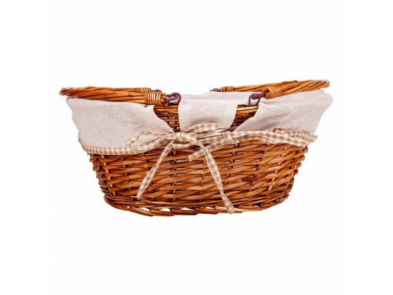 Кошница за Пикник Alexandra House Living плетена ракита Върбово дърво 40 x 32 x 17 cm