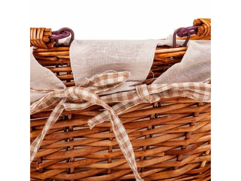 Кошница за Пикник Alexandra House Living плетена ракита Върбово дърво 40 x 32 x 17 cm