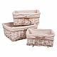 Комплект кошове Alexandra House Living плетена ракита Върбово дърво 31 x 17 x 41 cm 36 x 27 x 15 cm 31 x 22 x 14 cm 3 Части