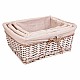 Комплект кошове Alexandra House Living плетена ракита Върбово дърво 31 x 17 x 41 cm 36 x 27 x 15 cm 31 x 22 x 14 cm 3 Части