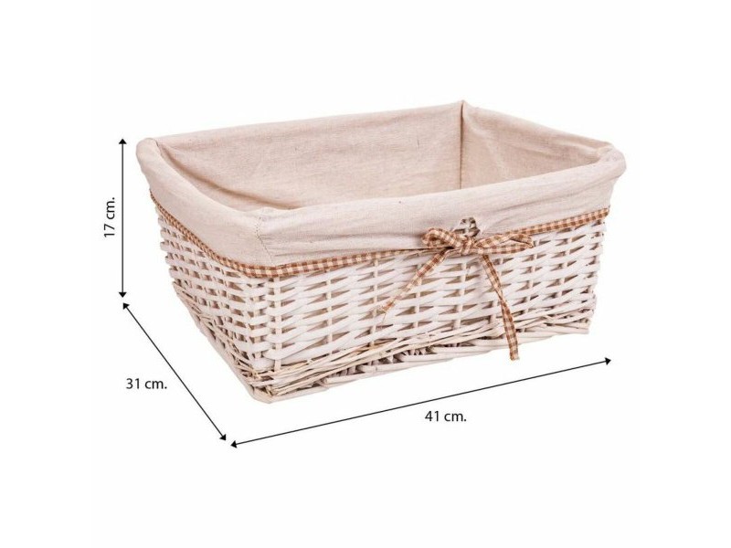 Комплект кошове Alexandra House Living плетена ракита Върбово дърво 31 x 17 x 41 cm 36 x 27 x 15 cm 31 x 22 x 14 cm 3 Части