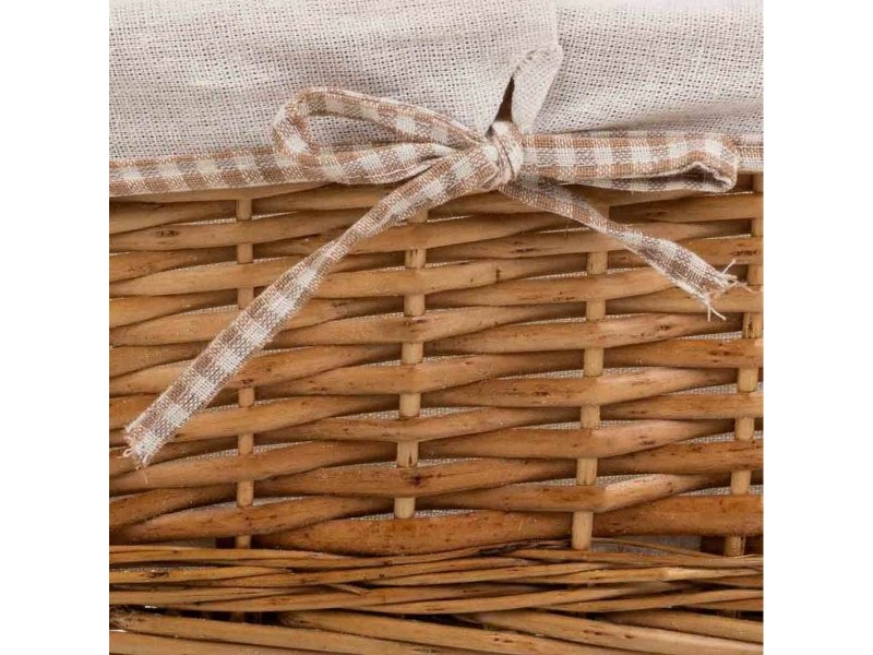 Комплект кошове Alexandra House Living плетена ракита Върбово дърво 25 x 17 x 48 cm 42 x 20,5 x 15 cm 35 x 16 x 14 cm 3 Части