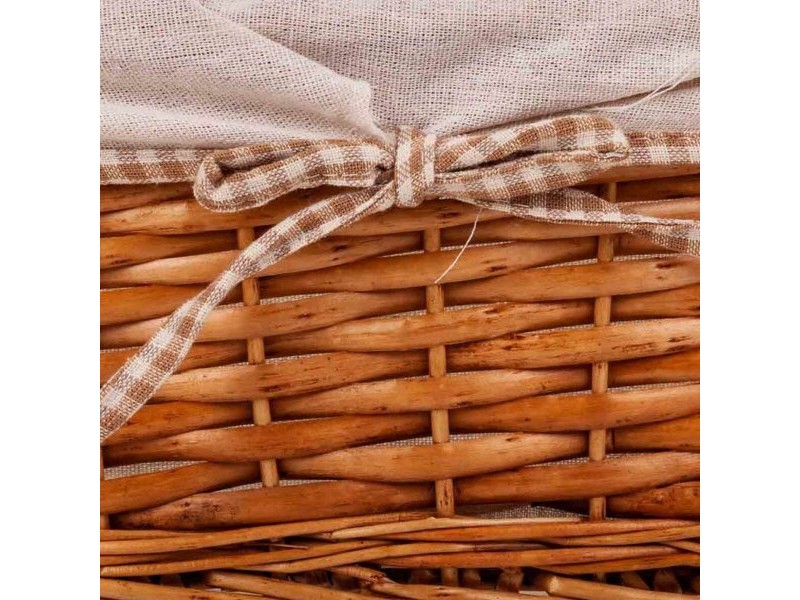 Комплект кошове Alexandra House Living плетена ракита Върбово дърво 31 x 16 x 36 cm 30,5 x 26 x 14,5 cm 25,5 x 20 x 13 cm 3 Част