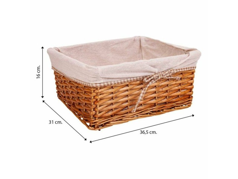 Комплект кошове Alexandra House Living плетена ракита Върбово дърво 31 x 16 x 36 cm 30,5 x 26 x 14,5 cm 25,5 x 20 x 13 cm 3 Част
