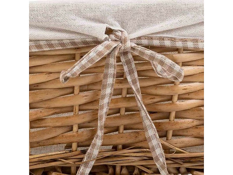 Комплект кошове Alexandra House Living плетена ракита Върбово дърво 29 x 20 x 12 cm 30 x 16 x 42 cm 34 x 16 x 14 cm 3 Части