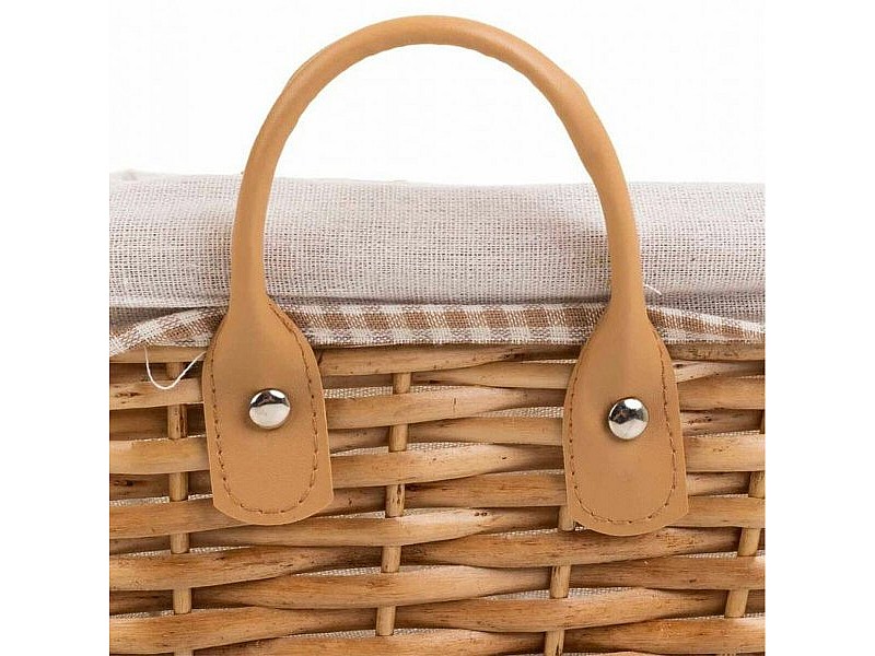 Комплект кошове Alexandra House Living плетена ракита Върбово дърво 29 x 20 x 12 cm 30 x 16 x 42 cm 34 x 16 x 14 cm 3 Части