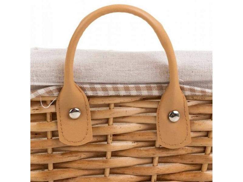 Комплект кошове Alexandra House Living плетена ракита Върбово дърво 29 x 20 x 12 cm 30 x 16 x 42 cm 34 x 16 x 14 cm 3 Части