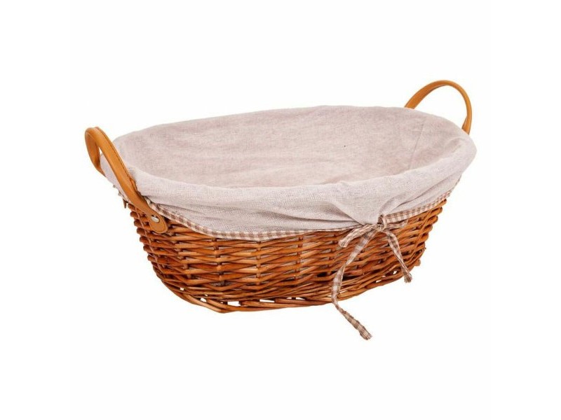 Комплект кошове Alexandra House Living плетена ракита Върбово дърво 38 x 29 x 14 cm 34 x 16 x 44 cm 31,5 x 23,5 x 12 cm 3 Части