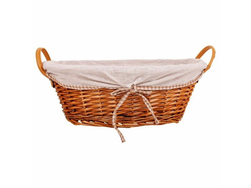 Комплект кошове Alexandra House Living плетена ракита Върбово дърво 38 x 29 x 14 cm 34 x 16 x 44 cm 31,5 x 23,5 x 12 cm 3 Части