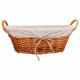 Комплект кошове Alexandra House Living плетена ракита Върбово дърво 38 x 29 x 14 cm 34 x 16 x 44 cm 31,5 x 23,5 x 12 cm 3 Части