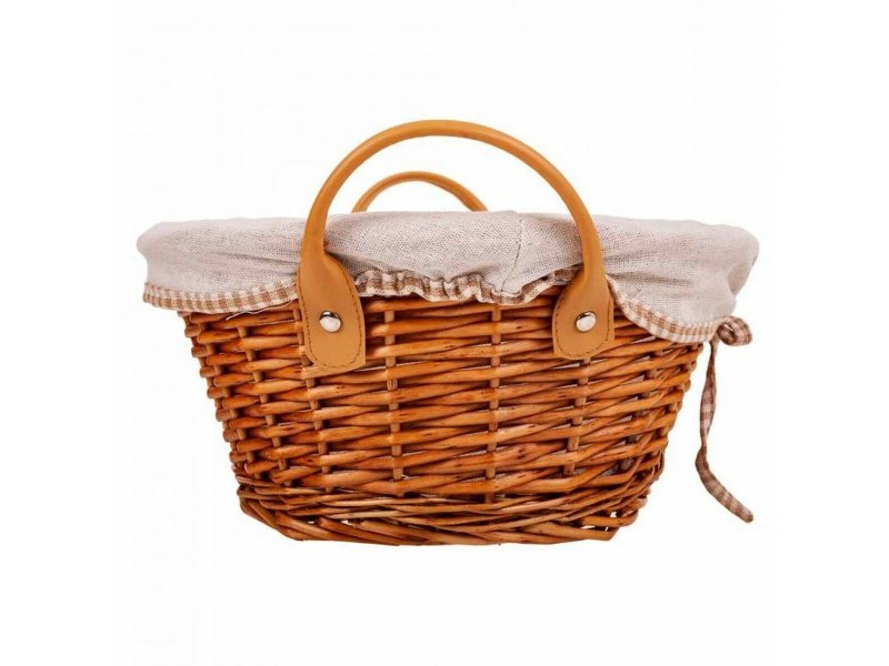 Комплект кошове Alexandra House Living плетена ракита Върбово дърво 38 x 29 x 14 cm 34 x 16 x 44 cm 31,5 x 23,5 x 12 cm 3 Части