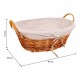 Комплект кошове Alexandra House Living плетена ракита Върбово дърво 38 x 29 x 14 cm 34 x 16 x 44 cm 31,5 x 23,5 x 12 cm 3 Части