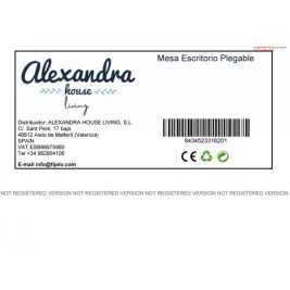 Сгъваемо Бюро Alexandra House Living Бял 35 x 20 x 61 cm