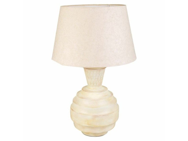 Настолна лампа Alexandra House Living Сметана Желязо 25 x 63 x 25 cm