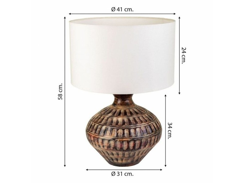 Настолна лампа Alexandra House Living Кафяв Желязо 31 x 58 x 31 cm
