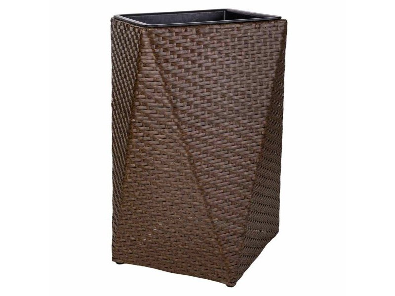 Саксия Alexandra House Living Тъмно сив Желязо Pатан Пластмаса 31 x 56 x 31 cm