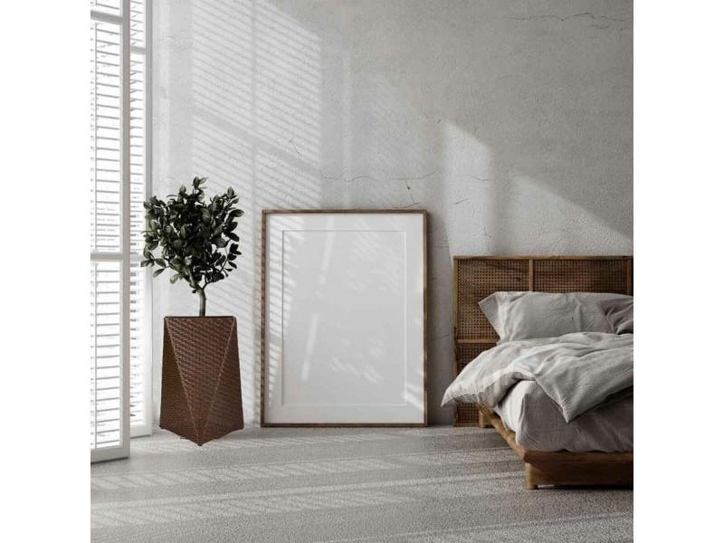 Саксия Alexandra House Living Тъмно сив Желязо Pатан Пластмаса 31 x 56 x 31 cm