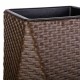 Саксия Alexandra House Living Тъмно сив Желязо Pатан Пластмаса 31 x 56 x 31 cm