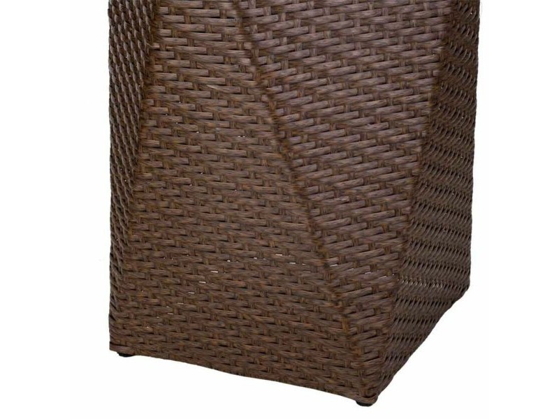 Саксия Alexandra House Living Тъмно сив Желязо Pатан Пластмаса 31 x 56 x 31 cm